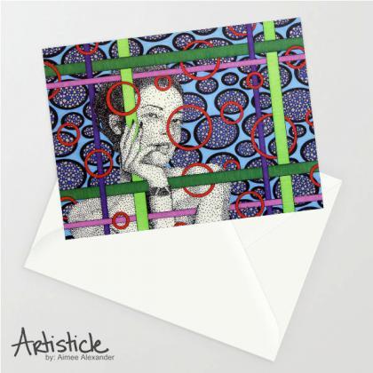 Sexy Note Cards, Set Of 6 Cards, Female Figure,..